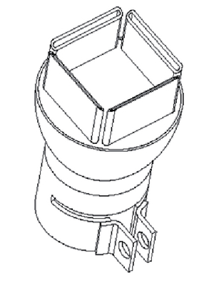Metcal - H-P32 - Hot air nozzle, 16.9 mm x 14.3 mm, H-P32, Metcal