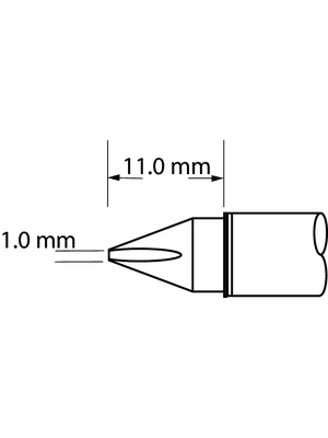 Metcal - SFV-CH10 - Soldering tip Chisel 1.0 mm 390 C, SFV-CH10, Metcal