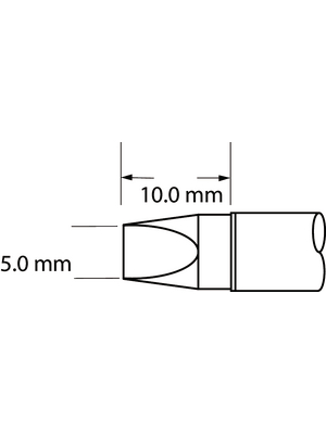 Metcal - SFV-CH50 - Soldering tip Chisel 5.0 mm 390 C, SFV-CH50, Metcal