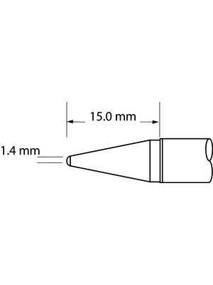 Metcal - SFV-CNL14 - Soldering tip Conical / Long Reach 390 C, SFV-CNL14, Metcal
