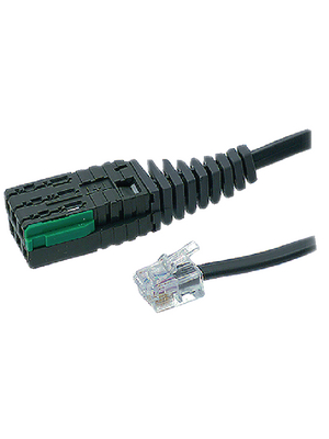 Reichle De-Massari - R10276-250 - Cable for telephone, fax and modem 2.50 m black, R10276-250, Reichle De-Massari
