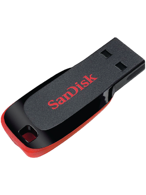 SanDisk - SDCZ50-032G-B35 - USB Stick Cruzer Blade 32 GB black/red, SDCZ50-032G-B35, SanDisk