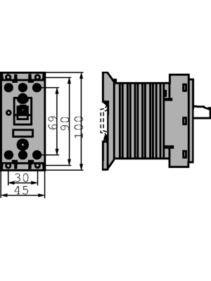 Siemens - 3RF2410-1AB45 - Solid state relay, three phase 4...30 VDC, 3RF2410-1AB45, Siemens