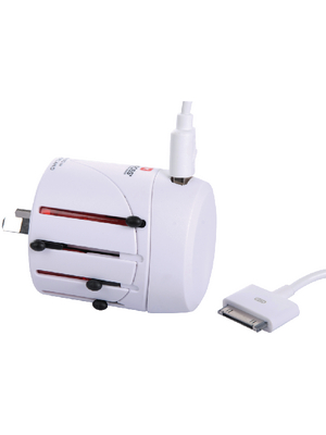 SKross - 1.300151 - World USB Charger with iPhone/iPod cable USA / AU / CN / UK / HK Euro / USA / AU / CN, 1.300151, SKross