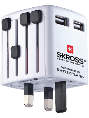 SKross - 1.302300 - World USB Charger - Euro / UK / HK / USA / AU / CN, 1.302300, SKross