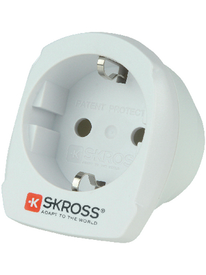 SKross - 1.500203 - Single Travel Adapter for the USA Protective Contact / FR / PL / BE / CZ / SK USA, 1.500203, SKross