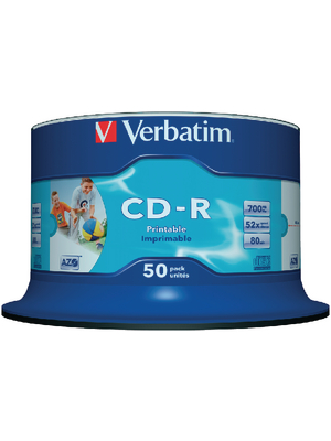 Verbatim - 43438 - CD-R 700 MB Spindle of 50, 43438, Verbatim