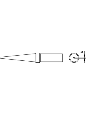 Weller - ET-O - Soldering tip Oblong, conical 0.8 mm, ET-O, Weller