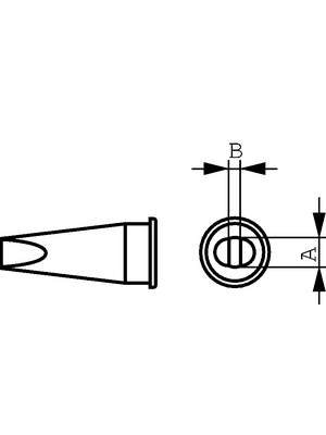 Weller - LHT-D - Soldering tip Chisel shaped 4.7 mm, LHT-D, Weller
