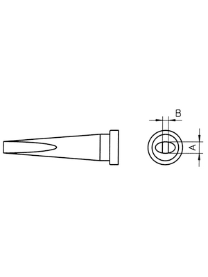 Weller - LT K - Soldering tip Chisel-shaped, long 1.2 mm, LT K, Weller