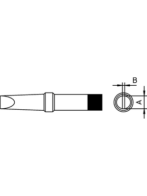 Weller - PT-H7 - Soldering tip Chisel shaped 0.8 mm, PT-H7, Weller