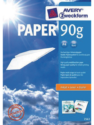 Avery Zweckform - 2563Z - Printer and copier paper white 90 g/m2 A4, 2563Z, Avery Zweckform