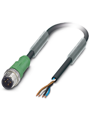 Phoenix Contact - SAC-4P-M12MS/ 1,5-PUR - Actuator/sensor-cable M12 Plug Open 1.50 m, SAC-4P-M12MS/ 1,5-PUR, Phoenix Contact