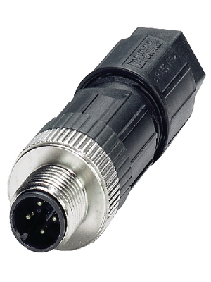 Phoenix Contact - SACC-M12MS-4SC M - Cable plug M12 Poles 4, SACC-M12MS-4SC M, Phoenix Contact