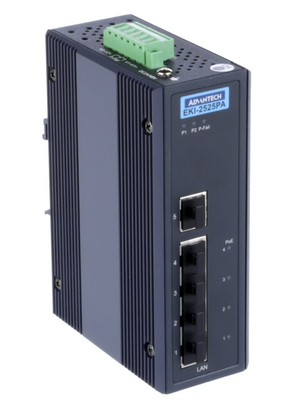 Advantech - EKI-2525PA-AE - Industrial Ethernet Switch 5x 10/100 RJ45 (4x PoE), EKI-2525PA-AE, Advantech