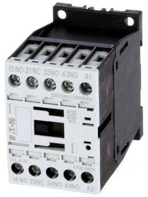 Eaton - DILA-31 (230V50HZ) - Contactor relay 230 VAC 3 NO+1 NC / 3 NO / 1 break contact (NC) - Screw Terminal, DILA-31 (230V50HZ), Eaton