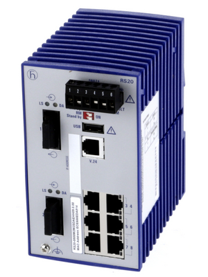 Belden Hirschmann - RS20-0800M2M2SDAE - Industrial Ethernet Switch 6x 10/100 RJ45 / 2x SC (multi-mode), RS20-0800M2M2SDAE, Belden Hirschmann