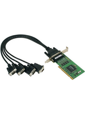 Moxa - CP-104UL-DB9M - PCI Card4x RS232 DB9M (Cable), CP-104UL-DB9M, Moxa