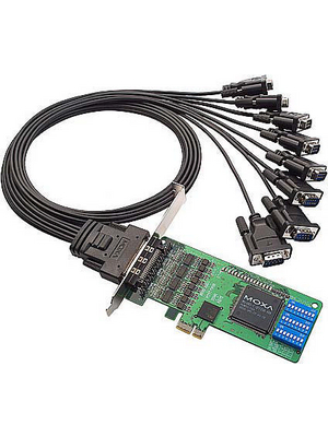 Moxa - CP-118EL - PCI-E x1 Card8x RS232/422/485 (Octopus Cable Optional), CP-118EL, Moxa