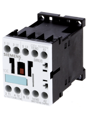 Siemens - 3RT1016-1AP01 - Power contactor 230 VAC  50/60 Hz 3 NO 1 make contact (NO) Screw Terminal, 3RT1016-1AP01, Siemens