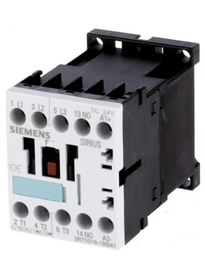 Siemens - 3RT1016-1BB41 - Power contactor 24 VDC 3 NO 1 make contact (NO) Screw Terminal, 3RT1016-1BB41, Siemens