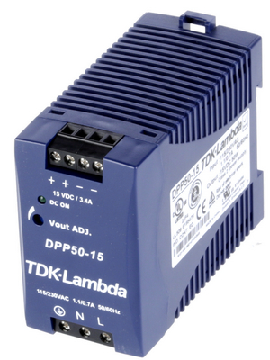 TDK-Lambda - DPP-50-15 - Switched-mode power supply / 3.4 A, DPP-50-15, TDK-Lambda