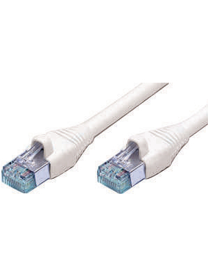  - 1711091-1 - Patch cable CAT6 U/UTP 1.00 m white, 1711091-1