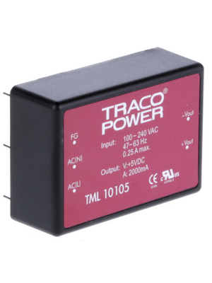 Traco Power - TML 10105 - Switching power supply 10 W, TML 10105, Traco Power