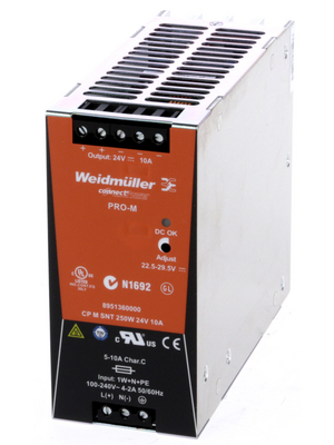 Weidmller - CP M SNT 250W 24V 10A - Switched-mode power supply / 10 A, CP M SNT 250W 24V 10A, Weidmller