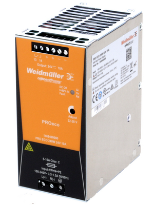 Weidmller - PRO ECO 240W 24V 10A - Switched-mode power supply / 10 A, PRO ECO 240W 24V 10A, Weidmller