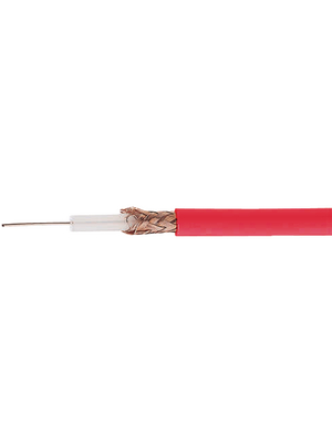 Alpha Wire - 9059-C - Coaxial cable   1 x0.64 mm Steel wire, copper plated (StCu) red, 9059-C, Alpha Wire
