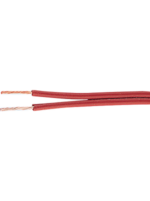 ICC Italian Cable Company - SIAF/Z 2X0,75 MM2 CU RED - Stranded wire, 0.75 mm2, red Copper Silicone, SIAF/Z 2X0,75 MM2 CU RED, ICC Italian Cable Company