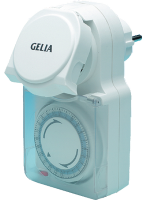 Gelia - 06.00 340 24 - Plug-in time switch IP44 F (CEE 7/4), 06.00 340 24, Gelia