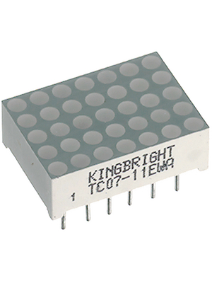 Kingbright - TC07-11YWA - LED dot display yellow 5 x 7 dots, TC07-11YWA, Kingbright