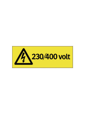 System Text - 33-2226 - Warning sign, 148x52mm, 33-2226, System Text