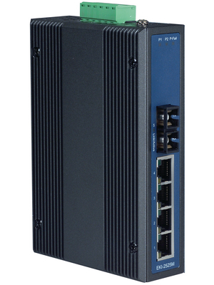 Advantech - EKI-2525M - Industrial Ethernet Switch 4x 10/100 RJ45 / 1x SC (multi-mode), EKI-2525M, Advantech