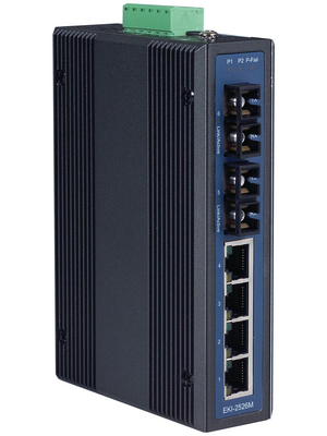 Advantech - EKI-2526M - Industrial Ethernet Switch 4x 10/100 RJ45 / 2x SC (multi-mode), EKI-2526M, Advantech