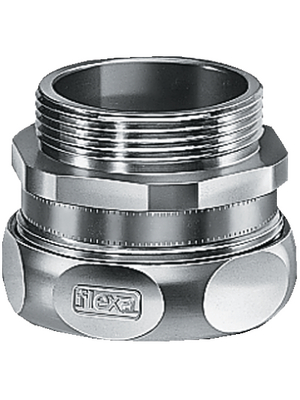 Flexa - 5010.128.009 - Screw fitting Rated width=14 PG9 straight Brass, nickel-plated, 5010.128.009, Flexa
