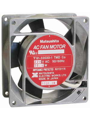Panasonic - ASEN90215 - Axial fan AC 92 x 92 x 25 mm 66 m3/h 230 VAC 10 W, ASEN90215, Panasonic