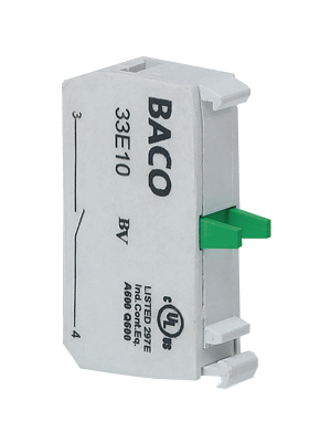 Baco - 33E10Y7 - Switch contact BACO ?22, 33E10Y7, Baco