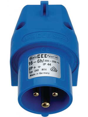 Bals - 240 - CEE wall device plug blue 16 A/230 VAC, 240, Bals