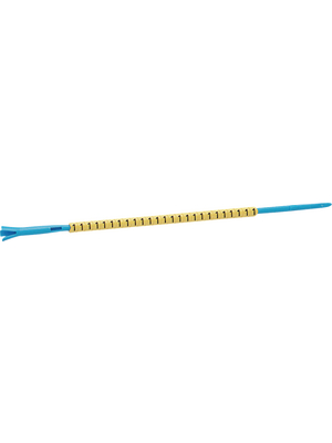 Partex - MD02/PA YELLOW 25 (0) - Cable markers, '0' yellow, MD02/PA YELLOW 25 (0), Partex
