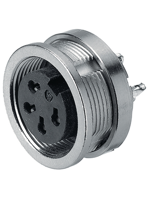 Binder - 09-0108-00-03 - Panel-mount socket, 423 series 3-pole Poles=3, 09-0108-00-03, Binder