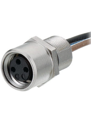 Binder - 09-3390-00-04 - Panel-mount socket, 768 series 4-pole M8, 09-3390-00-04, Binder