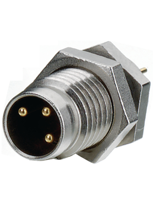 Binder - 09-3391-81-04 - Panel-mount plug, 768 series 4-pole M8, 09-3391-81-04, Binder