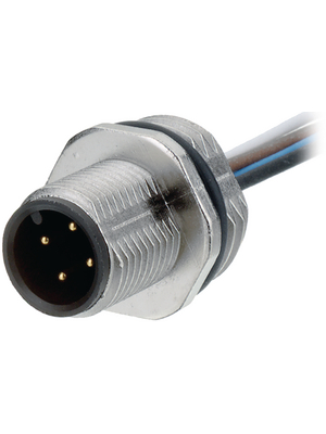 Binder - 09-3481-700-08 - Panel-mount plug, 713 series 8-pole M12, 09-3481-700-08, Binder