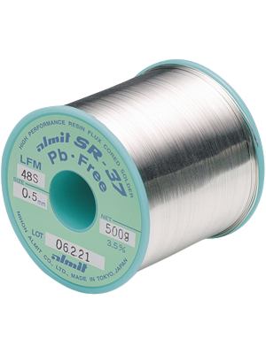 Almit - SR-37 LFM48S 0,2MM 100G - Solder wire Sn96.5/Ag3/Cu0.5 100 g 0.2 mm, SR-37 LFM48S 0,2MM 100G, Almit