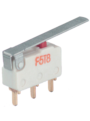 Burgess - F5T8Y1UL - Micro switch 5 AAC Flat lever N/A 1 change-over (CO), F5T8Y1UL, Burgess