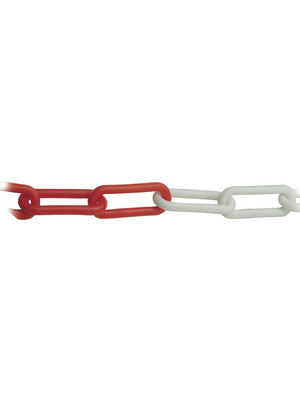 Campbell - 0120993007 - Plastic chain, red/white 6.0 mm, 0120993007, Campbell