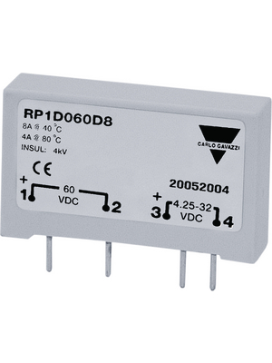 Carlo Gavazzi - RP1D060D4 - Solid state relay single phase 4.25...32 VDC, RP1D060D4, Carlo Gavazzi